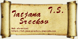 Tatjana Srećkov vizit kartica